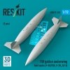 RESKIT RSU72-0323 150 gallon underwing fuel tanks (F-5E/F/N, F-20, AT-3) (2 pcs) (3D Printed) (1/72)
